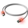 Easylan Kabelis krosowy EasyLan S/FTP DualBoot LED Cat.6A, RJ45 / RJ45, LSOH, oranžinė, 7,5 m