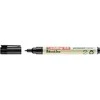 EDDING 25 EcoLine - Juodas - Bullet tip - Polypropylene (PP) - Medium - 1 mm - Cardboard - Glass - Leather - Metal - Paper - Plastic - Wood