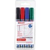 Edding 4-250-4 edding 250 whiteboard marker whiteboardmarker Sort, Blå , Rød, Grøn 4 stk