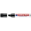 Edding 800, Juodas, Block, Juodas, Baltas, Aliuminio, Extra Bold, 4 mm