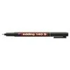 Edding 4-140003, mėlynas, ypač plonas, juodas, plastikas, apvalus, 0,3 mm