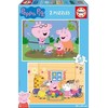 Dėlionė Educa - 2 x 48 vnt., Peppa Pig (80-20327)