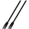 EFB Elektronik 1m Cat6 Patch - 1 m - Cat6 - U/UTP (UTP) - RJ-45 - RJ-45 - Juodas