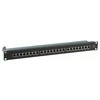 Efb Elektronik EFB Patchpanel STP 24xRJ45 Cat.6, 19" 1HE, juodas, geschirm