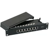EFB Elektronik 37736SW.8, 5000 Mbit/s, RJ-45, auksinis, juodas, montavimas į stelažą, 1U