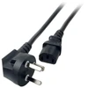 Efb Elektronik EFB Maitinimo laidas Danija DPin 90°-C13 180°, juodas, 1,8 m, 3x0,75 mm