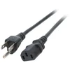 Efb Elektronik EFB maitinimo laidas USA/NEMA 5-15P-C13 180°, juodas, 1,8 m, 3SJT AWG14x3C