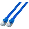 Efb Elektronik EFB Plokščias kabelis RJ45 U / FTP, kat. 6A, PVC, 0,25 m, mėlyna (K5545BL.0,25)