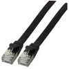 EFB Patchcord Cat.6A, U/FTP, TPE Ultraflex, juoda, 0.5m (K5547SW.0,5)