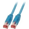 Efb Elektronik EFB RJ45 Komutacinis kabelis 2x TM21 Daetwyler 1200 MHz 0,5 metro mėlyna (K8708BL.0.50)