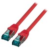 Efb Elektronik EFB Kabelis RJ45 S/FTP, Cat.6A, LSZH, 7,5m, raudona