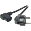 Efb Elektronik Maitinimo kabelis 230 V apsauginis kontaktas CEE7 (kištukas) -> šaltos įrangos IEC-C13 (lizdas), 3 m, juodas