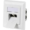 Efb Elektronik M-Cab CAT6A SOCKET FLUSH-MOUNTED RJ45/LSA+ CONNECT Baltas 2-FOLD