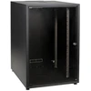 Efb Elektronik EFB 19Zoll Netzwerkschrank OFFICE SERIE 18HE 600X800 RAL9005 Juodas IP20 komplett vormontiert und zerlegbar Glasfront 45KG Traglast