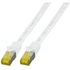 EFB EFB jungiamasis kabelis Cat6a S/FTP LSZH su Cat7 žaliu kabeliu 1,5 m BALTA 10 Gigabit Ethernet 600MHz 4x2xAWG26/7 Atsparus ugniai Mažai dūmų skleidžiantis
