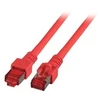EFB EFB RJ45 jungiamasis kabelis S/FTP Cat.6 LSZH 0,15 m RAUDONAS grynas varis Patentuotas ilgio įspaudas ant apsaugos nuo lenkimo movos