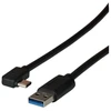Efb Elektronik USB 3.2 Gen1 5 Gbit 3 A prijungimo kabelis, A tipo kištukas – C tipo kištukas 90°, 0,5 m USB 3.2 SuperSpeed jungties kabelis A tipo kištukas į 90° kampu esantį C tipo kištuką – didžiausia galima duomenų perdavimo sparta 5 Gbit/s, didžiausia galima srovės stipris 3000 mA