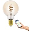 EGLO - E27 G95 spiralinė LED lemputė - gintaro spalvos - reguliuojamo baltumo - Zigbee ir Bluetooth
