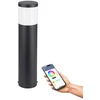 EGLO - Basalgo-Z lauko toršeras, juodas H45 - išmanusis RGB + reguliuojamo baltumo LED su Zigbee ir Bluetooth