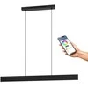Lubinis šviestuvas EGLO - Andreas-Z ilgo stalo pakabukas juodas L117 - RGB + TW - Zigbee, Bluetooth
