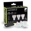 EGLO - 3 GU10 išmaniųjų lempučių ir nuotolinio valdymo pulto rinkinys - RGB + reguliuojama balta spalva - Zigbee ir Bluetooth