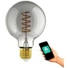 EGLO - E27 G95 spiralė, dūmai - Šiltai balta - Zigbee, Bluetooth