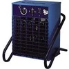 EL-BJØRN ventiliatorinis šildytuvas VF9B, 9 kW, 3x400 V, IP44 su fiksuotu CEE įvadu kabeliui. Matmenys: A x P x G 430 x 360 x 410 mm.
