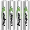 Energizer Recharge Universal, įkraunama baterija, AAA, šarminė, 4 vnt., 500 mAh, žalia, sidabrinė