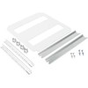 ENSTO sieninės spintelės DIN bėgelio įdėklas, profilio aukštis 14,5 mm, 2 x 12 modulių DIN įdėklas 300 x 300 mm korpusui, pilnai sukomplektuotas