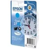 Epson Žadintuvas, vienkartinė pakuotė, žydra, 27XL DURABrite Ultra rašalo kasetė, didelės (XL) talpos, 10,4 ml, 1100 puslapių, 1 vnt.