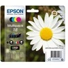 Epson „Daisy“ kelių spalvų pakuotė, 4 spalvos, 18 „Claria Home“ rašalo kasečių, standartinio našumo, juoda, žydra, rausvai raudona, geltona, 1 vnt., kelių spalvų pakuotė