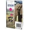 Epson „Elephant“ vienkartinė pakuotė, rausvai raudona, 24XL „Claria Photo HD“ rašalas, rausvai raudonas, pigmento pagrindo rašalas, 8,7 ml, 1 vnt., 740 puslapių