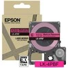 Epson LabelWorks LK-4PBF - Juodas na fluorescencyjnym - Rolle (1,2 cm x 5 m) 1 kaseta wieszana - kaseta taśmy - do LabelWorks LW-C410, LW-C610
