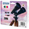 Tusz Epson Epson 502XL Multipack - 4er-Pack - 19.1 ml - mit hoher Kapazitat - Juodas, Geltona, Cyan, Magenta - original - Blister mit RF- / akustischem Alarmsignal - Tintenpatrone - fur Expression Home XP-5100, XP-5150, WorkForce WF-2860, WF-2865DWF, WF-288