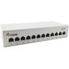 Equip Patchpanel 12x RJ45 Cat6 FTP Desktop ISO/IEC hellgrau