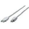USB kabelis Equip USB-A - USB-B 1 m Sidabrinis (128653)