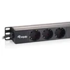 Equip Maitinimo juosta 10'' 1U, 3 prancūziškos jungtys, 250V, max 3500W (333302)