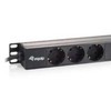Equip Listwa zasilająca 10'' 1U, 3 złącza Francuskie, 250V, max 3500W (333302)