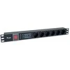 Equip Steckdosenleiste 19(1HE)6fach mit Schuko + Schalt Alu