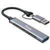 HUB USB Equip Equip 128969 huby i koncentratory USB 3.2 Gen 1 (3.1 Gen 1) Type-C 5000 Mbit/s Pilka