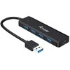 Equip 4 prievadų USB 3.2 Gen 1 šakotuvas su USB-C adapteriu, USB 3.2 Gen 1 (3.1 Gen 1) Type-A, USB 3.2 Gen 1 (3.1 Gen 1) Type-A, 5000 Mbit/s, juodas, 0,15 m, Kinija