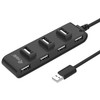 Equip 7 prievadų USB 2.0 šakotuvas, USB 2.0, USB 2.0, 480 Mbit/s, juodas, Kinija, CE, RoHS