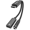 Adapteris USB Equip USB-C-> 3-Pin 3.5mm St/Bu DAC 0.12m juoda (133470)