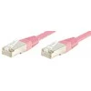 Equip Pečcord Cat6, S / FTP, 5m, rožinė (605584)