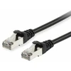 Equip Cat.6A S/FTP Komutacinis kabelis, Juodas, 25m, 25 m, Cat6a, S/FTP (S-STP), RJ-45, RJ-45, Juodas