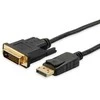 Equip 119336 vaizdo kabelio adapteris 2 m DisplayPort DVI-D Juoda
