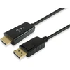 Equip DisplayPort į HDMI adapterio kabelis, 2 m, 2 m, DisplayPort, HDMI, kištukas, kištukas, tiesus