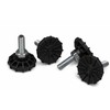 Equip kojos serverių spintoms 4 vnt. 60mm juoda