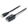 „Equip“ USB 2.0 A tipo aktyvus prailginimo kabelis, kištukas-lizdas - 5 m - 5 m - USB A - USB A - USB 2.0 - kištukas/lizdas - Juodas
