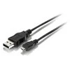 Equip 128523 USB kabelis 1,8 m 2.0 USB A Micro-USB B Juoda